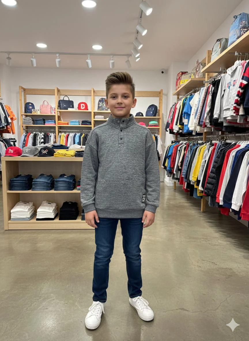 Casual high neck shirt