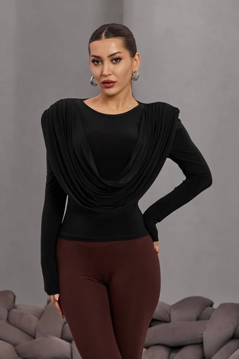 Trendy Lycra Black shirt,long sleeves,trendy style 