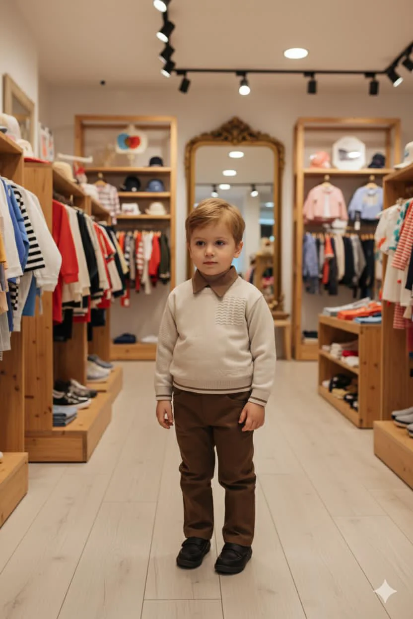 Classy Three pieces brown set