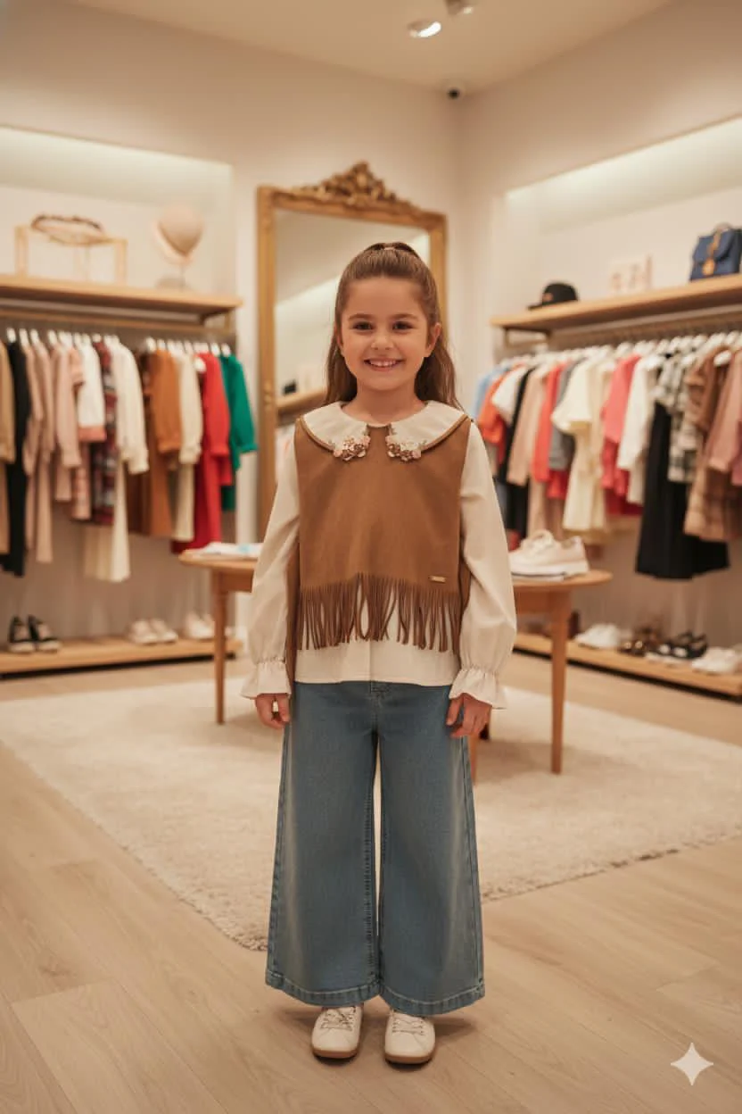 Casual American and vintage style in one set